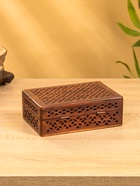 Шкатулка резная «Холи», 18×13×6 см, дерево шишам - фото 809251393