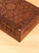 Шкатулка резная «Текстура», 18×13×6 см, дерево шишам - фото 809251399