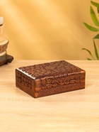 Шкатулка резная «Текстура», 18×13×6 см, дерево шишам - фото 809251400