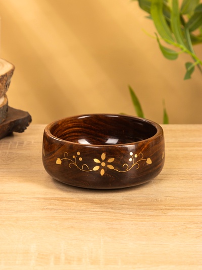 Чаша «Стебель», 12×12×5 см, дерево шишам