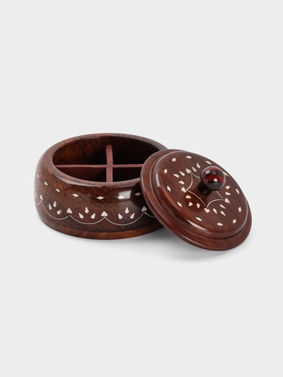 Ваза для конфет «Ассорти», 15×15×10 см, дерево шишам