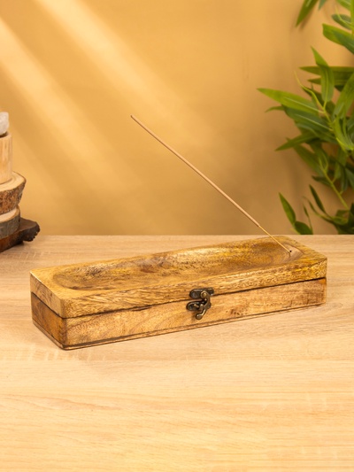 Подставка под благовония с хранением «Футляр», 31×10×5.5 см, дерево шишам