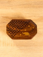 Шкатулка резная «Слоник в саду», 15×10×5 см, дерево шишам - фото 809251456