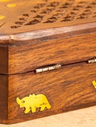 Шкатулка резная «Слоник в саду», 15×10×5 см, дерево шишам - фото 809251458