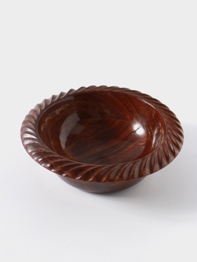 Чаша «Тарталетка», 16×16×5 см, дерево шишам