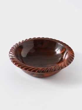 Чаша «Тарталетка», 18×18×5 см, дерево шишам