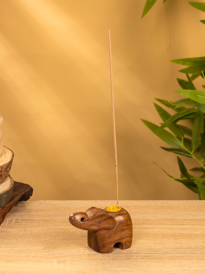 Подставка под благовония «Слоник», 6.5×10×4.5 см, дерево шишам