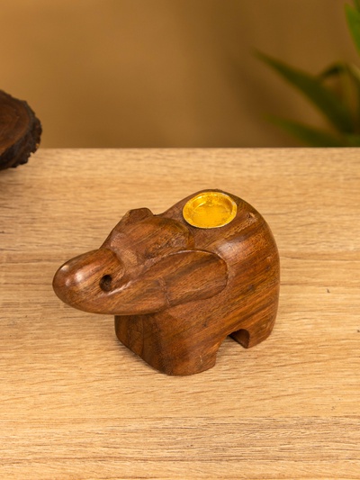 Подставка под благовония «Слоник», 6.5×10×4.5 см, дерево шишам