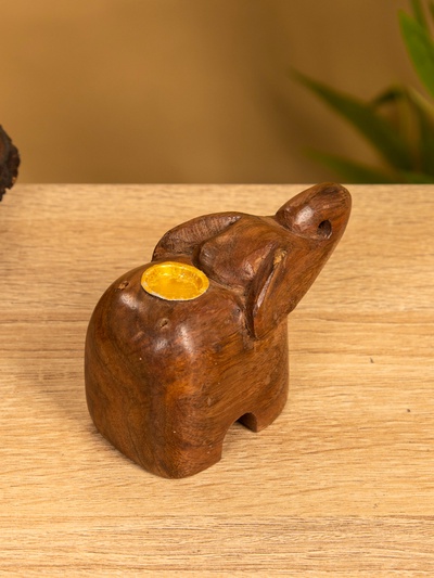 Подставка под благовония «Слоник», 6.5×10×4.5 см, дерево шишам