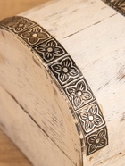 Сундучок «Солнце ацтеков», 19×12×11 см, манговое дерево, белый антик - фото 809251479