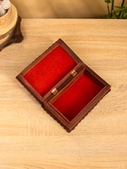 Шкатулка резная «Флористика», 20×12.5×6.5 см, дерево шишам - фото 809251484