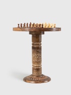 Шахматный столик с фигурами, 30×30×34 см, манговое дерево - Фото 4