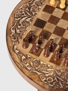 Шахматный столик с фигурами, 30×30×34 см, манговое дерево - Фото 8