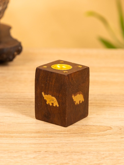 Подставка под благовония «Слон», 4.5×4.5×5.5 см, дерево шишам