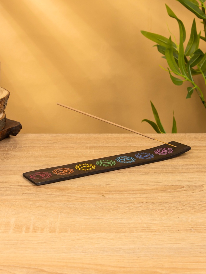 Подставка под благовония «7 чакр», 28.5×5 см, дерево - Фото 1