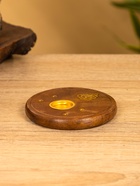 Подставка под благовония круглая, 8 см, дерево шишам, МИКС - Фото 2