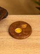 Подставка под благовония круглая, 8 см, дерево шишам, МИКС - Фото 3