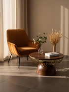 Столик журнальный «Фундук», 76×76×42 см, дерево, железо - Фото 2