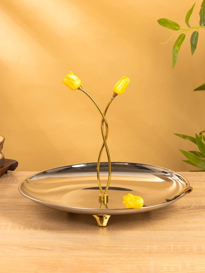 Подставка для закусок, 34×34×28 см, нержавеющая сталь