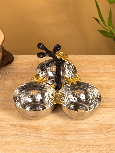 Менажница «Крю», 20×20×20 см, нержавеющая сталь