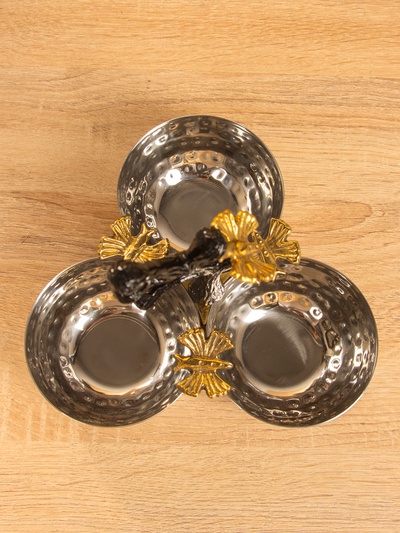 Менажница «Крю», 20×20×20 см, нержавеющая сталь