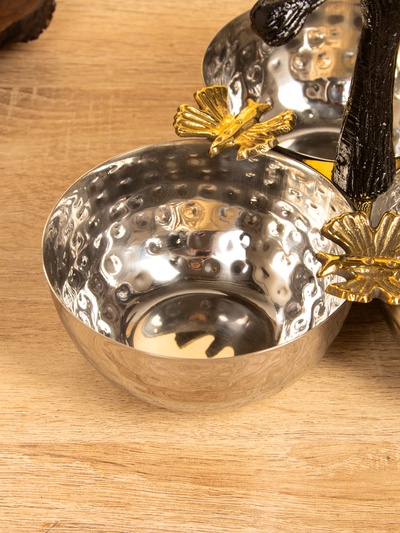 Менажница «Крю», 20×20×20 см, нержавеющая сталь