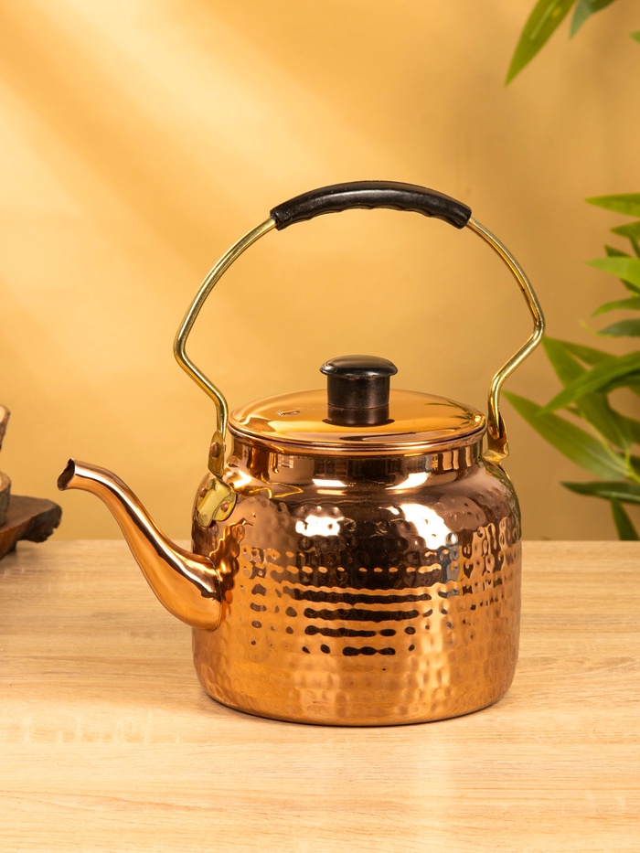 Чайник медный, 23×16×25 см - Фото 1