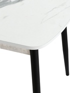 Стол кухонный «Оникс», 1130(1400)×680×750 мм, цвет мрамор калакатта/чёрный 10932289