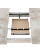 Стол кухонный «Оникс», 1130(1400)×680×750 мм, цвет бежевый мрамор/серый металлик 10932291