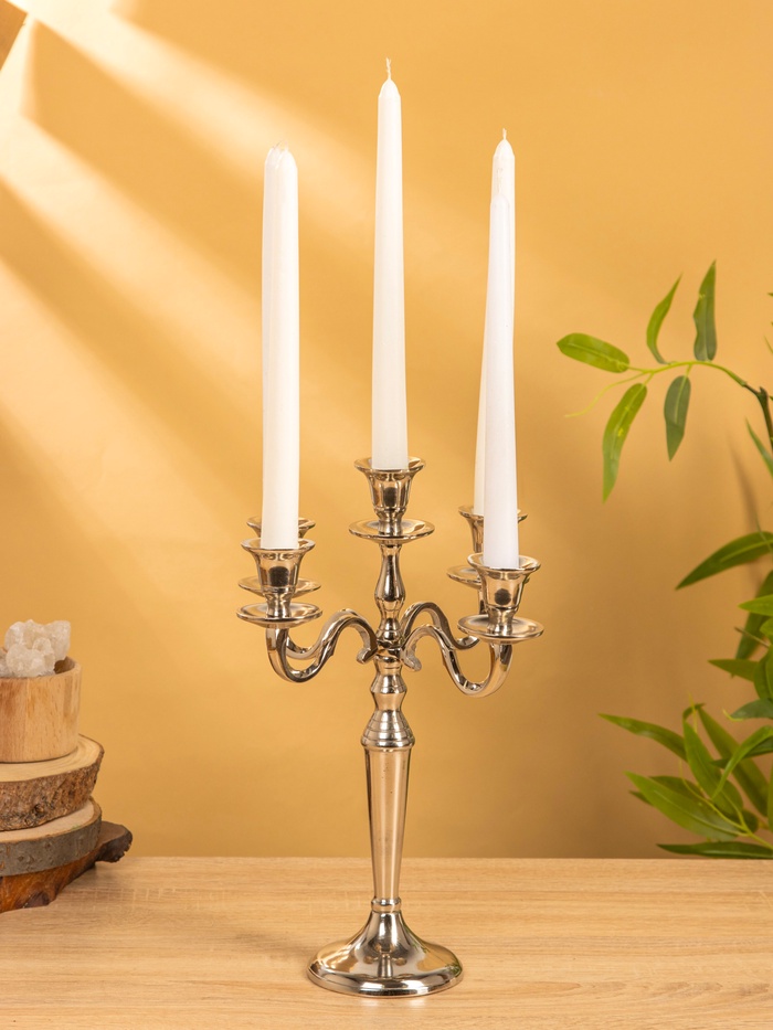 Подсвечник «Джания», на 5 свечей, 18×23×33.5 см, алюминий - Фото 1