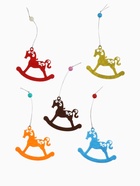 Набор ёлочных украшений «Лошадки» 5 шт. (комплект 2 шт) - фото 58050542