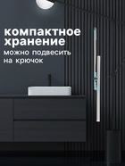 Водосгон для пола, силиконовый, поворотный сгон 60 см, черенок нержавеющая сталь 58-97 см 10914815 Водосгон для пола, силиконовый, поворотный сгон 60 см, черенок нержавеющая сталь 58-97 см 10914815