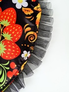 Карнавальный набор «Народная краса»: юбка р-р. 40-48, воротник, повязка, цвет чёрный - фото 809251991