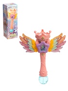 Генератор мыльных пузырей «Волшебная палочка Феи», световые эффекты, работает от батарейки - Фото 2