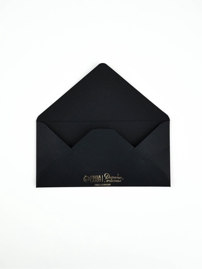 Конверт для денег Present for you, 16.5×8 см, тиснение, чёрный крафт