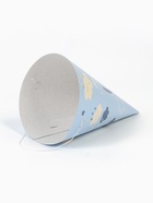 Колпак праздничный бумажный «С Днём рождения», голубой (10 шт) - фото 809252165