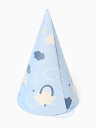 Колпак праздничный бумажный «С Днём рождения», голубой (10 шт) - фото 809283912