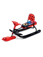 УЦЕНКА Снегокат «Тимка спорт 4-1 Леди Баг», с родительской ручкой, со спинкой и ремнём безопасности, ТС4-1/ЛБ1 Nika - Фото 6