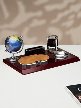 {{photo.Alt || photo.Description || 'УЦЕНКА Набор настольный 5в1 с визитницей, красное дерево'}}