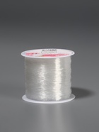 УЦЕНКА Нить для плетения 100±1м d0,4мм эластичная силикон прозрачный АУ - Фото 2