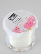 УЦЕНКА Нить для плетения 100±1м d0,4мм эластичная силикон прозрачный АУ - Фото 4