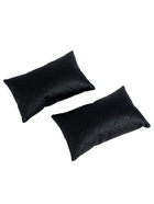 Подушка на подголовник автомобиля, набор 2 шт., черный - Фото 1