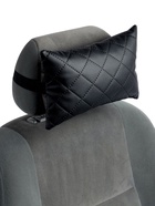 Подушка на подголовник автомобиля, набор 2 шт., черный - Фото 2