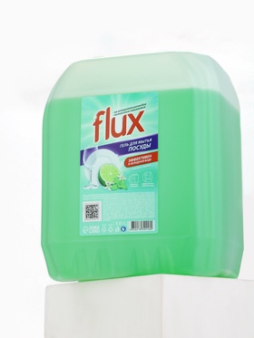 Гель для мытья посуды «Лайм и мята», 5 л, FLUX