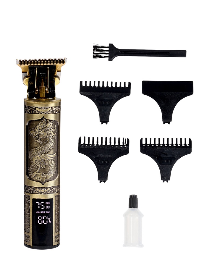 Машинка для стрижки LTRI-29, 600 мАч, 3 насадки, дисплей, USB - фото 51925021