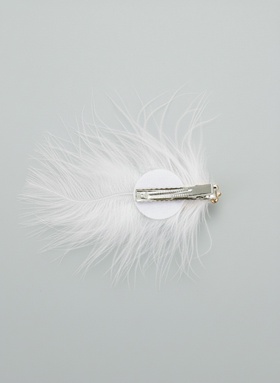 Зажим для волос «Милица», набор 2 шт., 11×7 см, белый