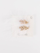 Зажим для волос QF «Милица», набор 2 шт., 11×7 см, белый  (артикул 10883575)  большой выбор товаров оптом и в розницу по низким ценам с доставкой