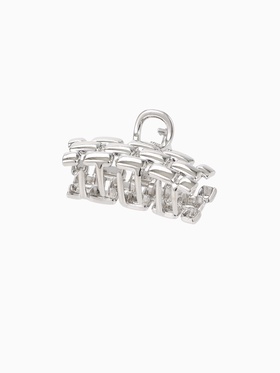 Крабик для волос «Раон», 5 см, серебро