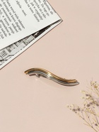 Заколка - автомат для волос «Андри», волна, 8.5 см, серебристо-золотая - фото 809252557