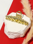 Крабик для волос «Джисел», 7.5 см, золото (6 шт) - фото 809252579